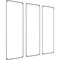 Ekena Millwork 28-in. W x 72-in. H Bradford Leaf Panel Moulding Kit Triple Panel PMLKBR28X72C - alternate 4